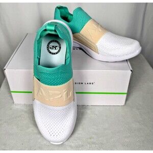 NIB APL Athletic Propulsion Labs WOMEN'S TECHLOOM BLISS Mint Beach White 6.5